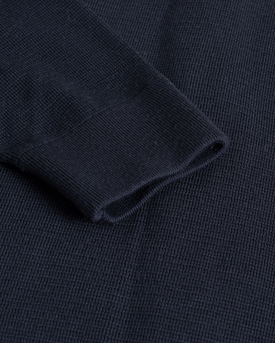 Men | Sweaters & Knitwear | Pre-owned | Ralph Lauren Purple Label Hybrid Zip Sweater Classic Navy