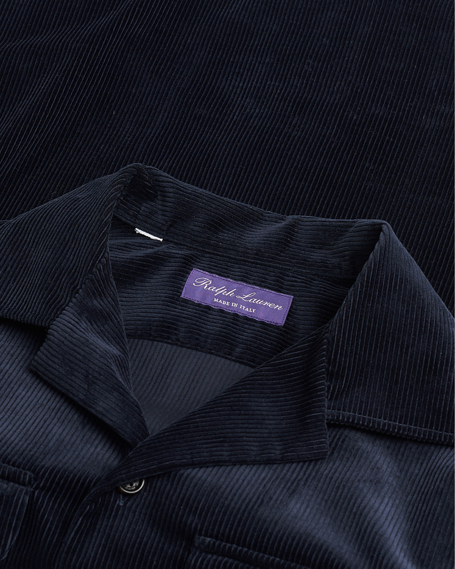 Men | Ralph Lauren Purple Label Double Pocket Overshirt Classic Navy S | Pre-owned | Ralph Lauren Purple Label Double Pocket Overshirt Classic Navy S