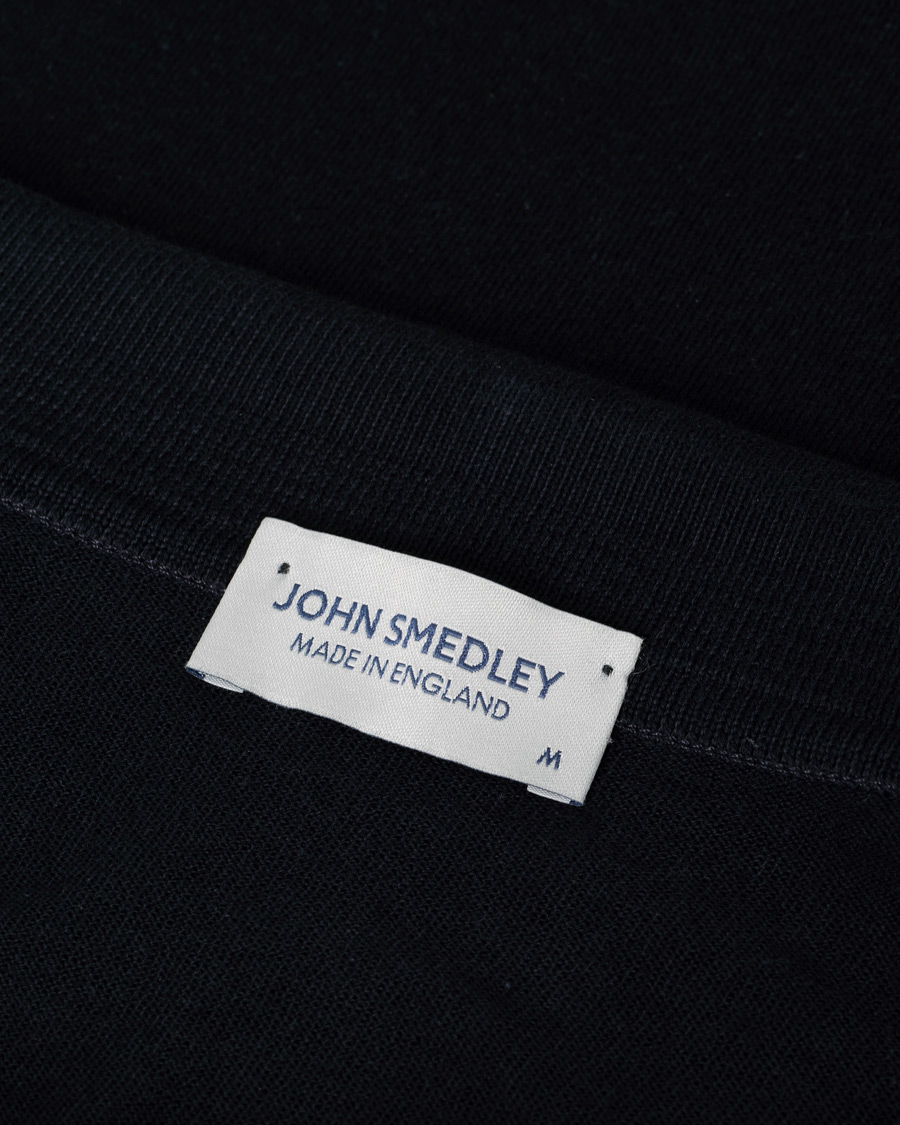 Men | Polo Shirts | Pre-owned | John Smedley Adrian Slim Fit Sea Island Polo Navy