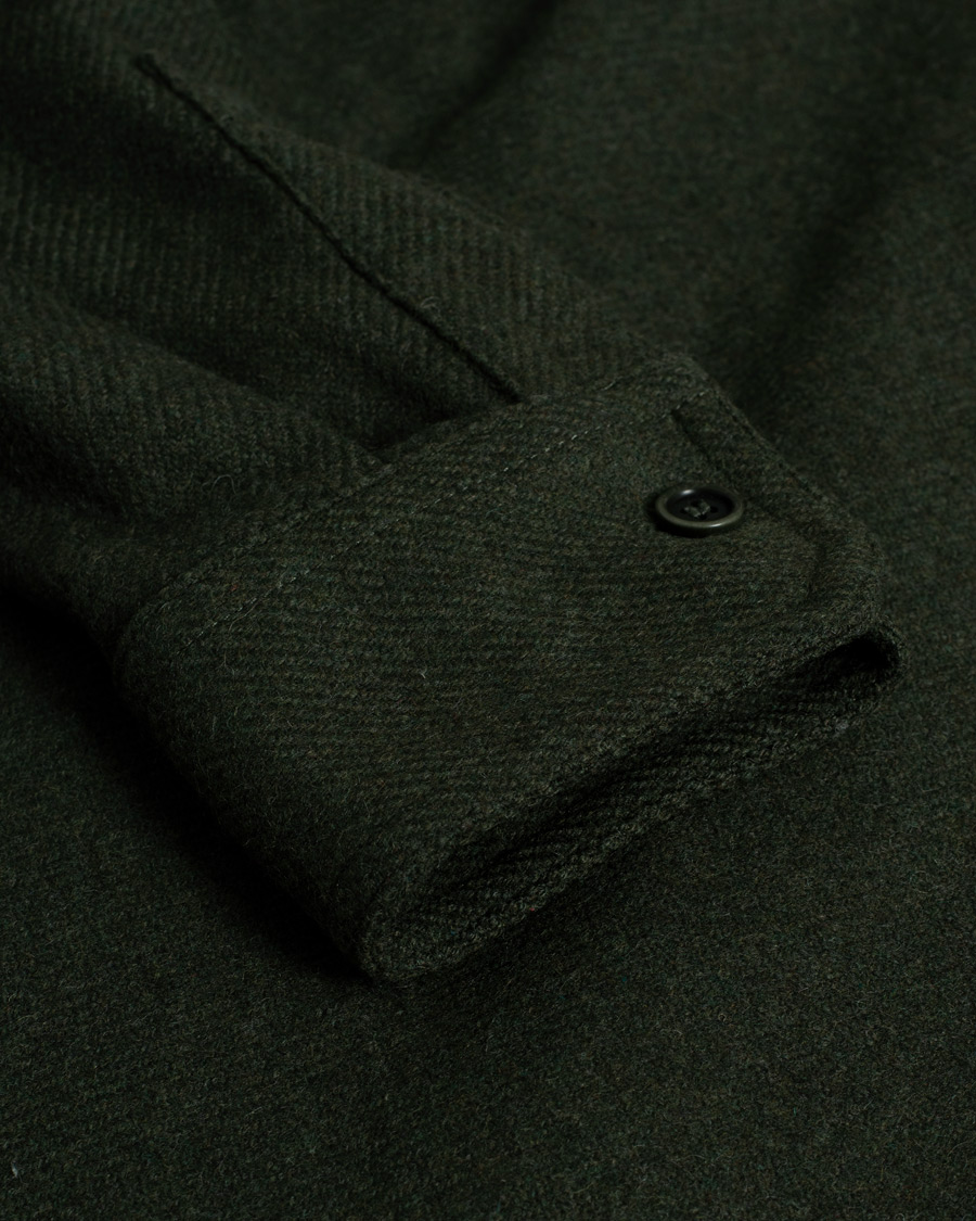 Men | Shirts | Pre-owned | A.P.C. Basile Wool Shirt Jacket Olive