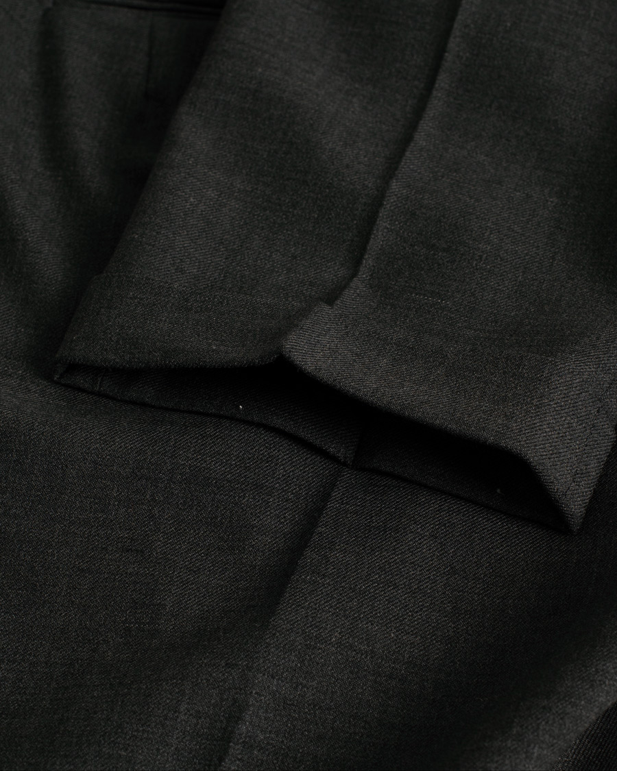 Men | Trousers | Pre-owned | Berwich Retro Elax Wool Trousers Dark Grey 46