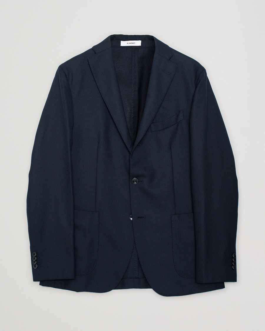 Men | Blazers | Pre-owned | Boglioli K Jacket Wool Hopsack Blazer Navy