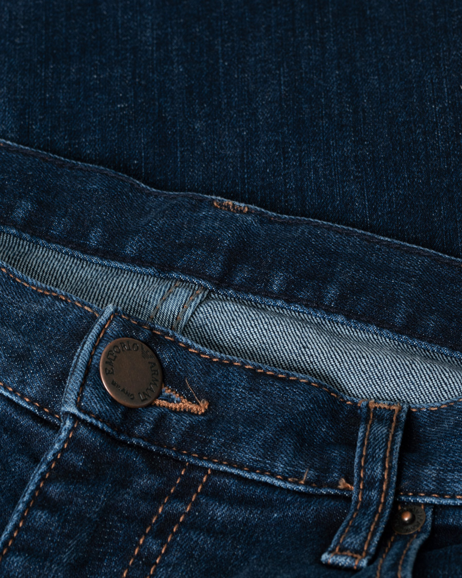 Men | Jeans | Pre-owned | Emporio Armani Regular Fit Jeans Dark Blue W34L32