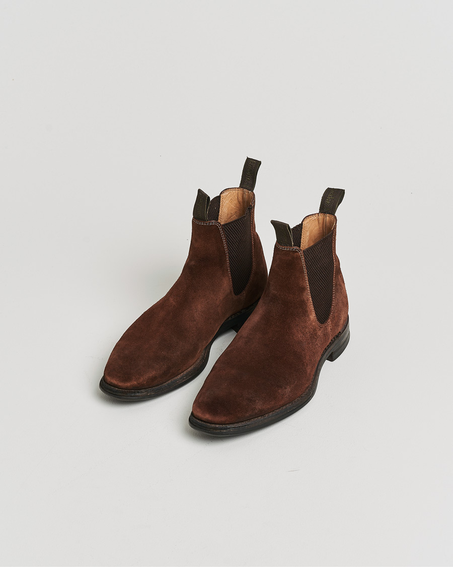 Men | Boots | Pre-owned | Loake 1880 Chatsworth Chelsea Boot Brown Suede UK6,5 - EU40,5
