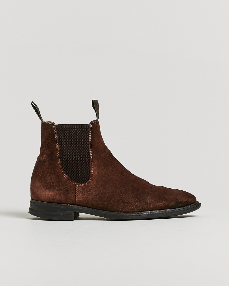 Men | Boots | Pre-owned | Loake 1880 Chatsworth Chelsea Boot Brown Suede UK6,5 - EU40,5