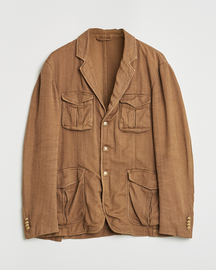 Men | Pre-owned Blazers | Pre-owned | Altea Safari Blazer Camel Brown 52