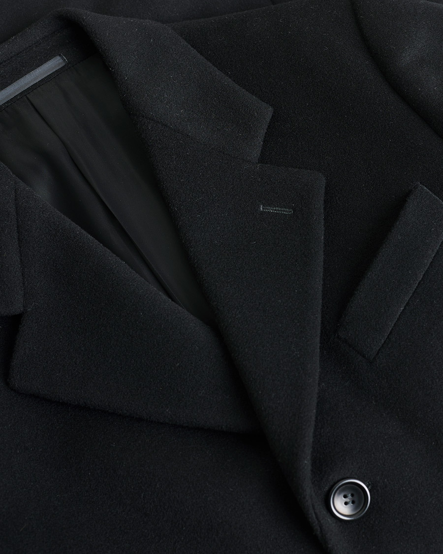 Men | Armani Collezioni Cashmere Blend Coat Black 48 | Pre-owned | Armani Collezioni Cashmere Blend Coat Black 48