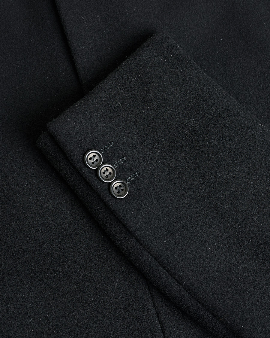 Men | Armani Collezioni Cashmere Blend Coat Black 48 | Pre-owned | Armani Collezioni Cashmere Blend Coat Black 48