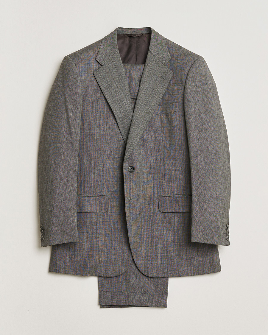 Men | Pre-owned Suits | Pre-owned | Burberry Vintage Wool Suit Grey Melange 50