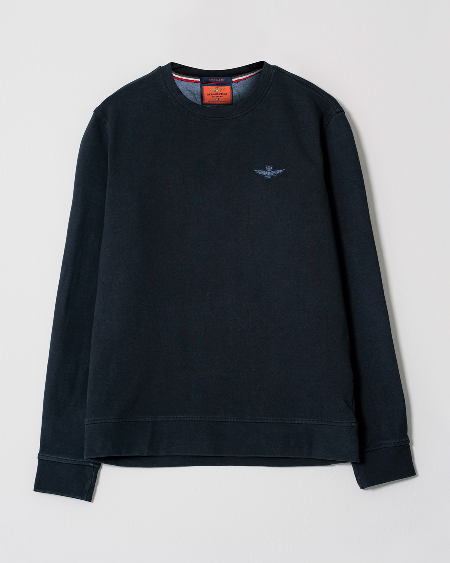 Men | Sweaters & Knitwear | Pre-owned | Aeronautica Militare Felpa Sweatshirt Blu Scuro L