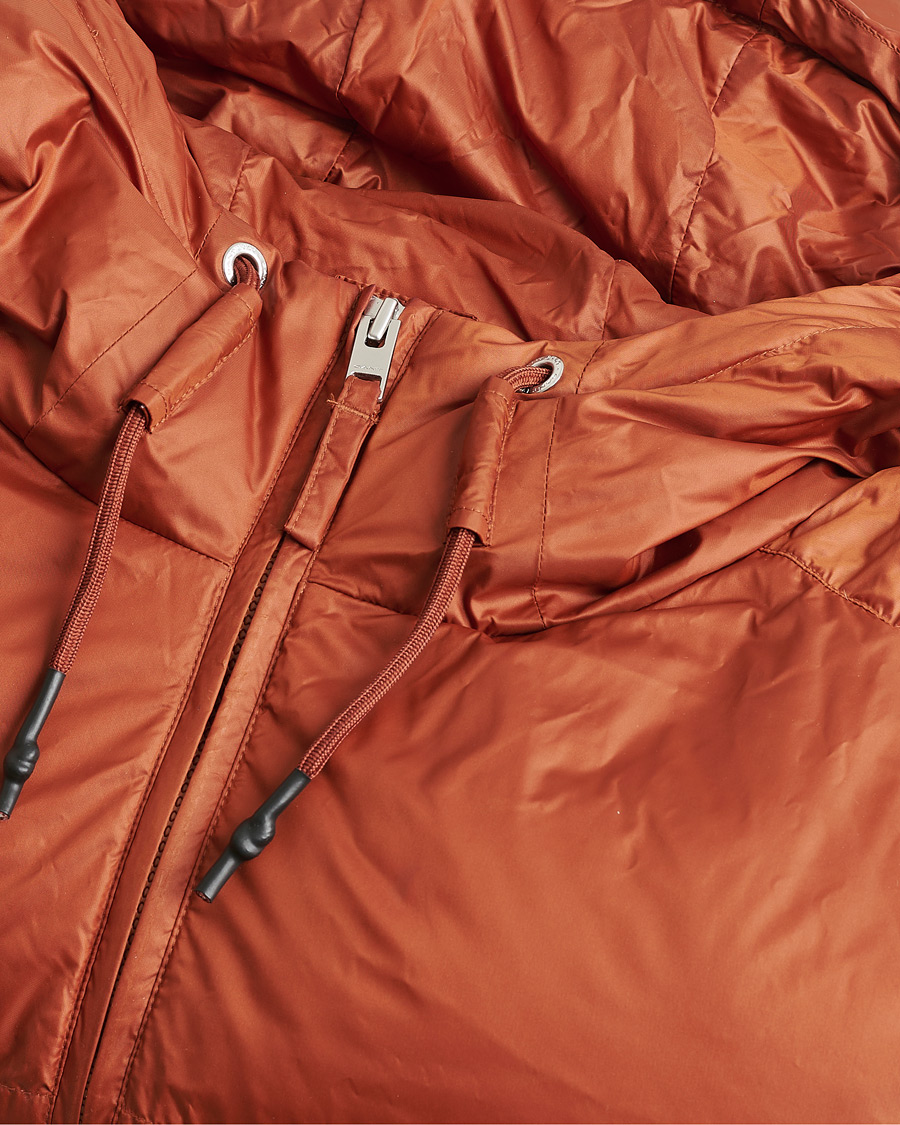 Men | Pre-owned Coats & Jackets | Pre-owned | GANT Shiny Puffer Hooded Jacket Rust XL