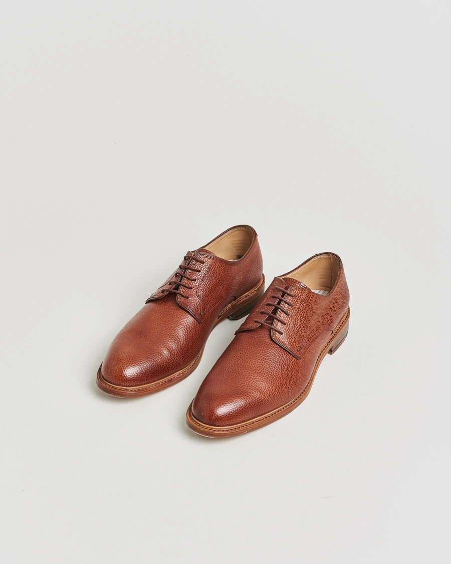 Men | Pre-owned Welted shoes | Pre-owned | Paraboot Grained Leather Derby Brown UK7,5 - EU41,5