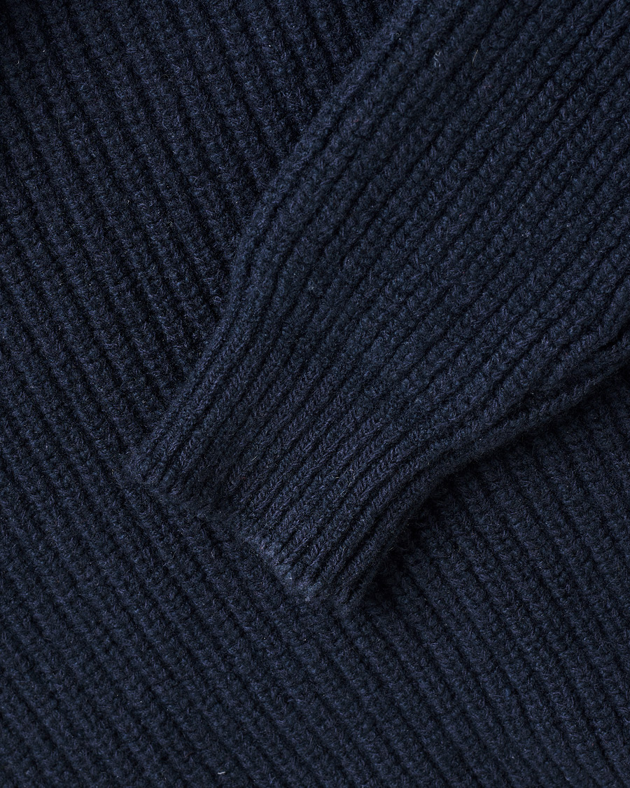 Men | Sweaters & Knitwear | Pre-owned | Inis Meáin Wool/Cashmere Boatbuilder Turtleneck Navy