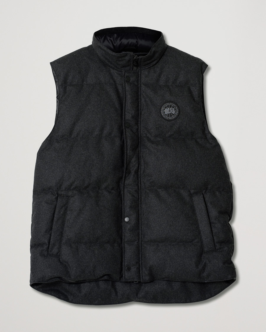 Men | Coats & Jackets | Pre-owned | Canada Goose Garson Wool Vest Carbon Melange