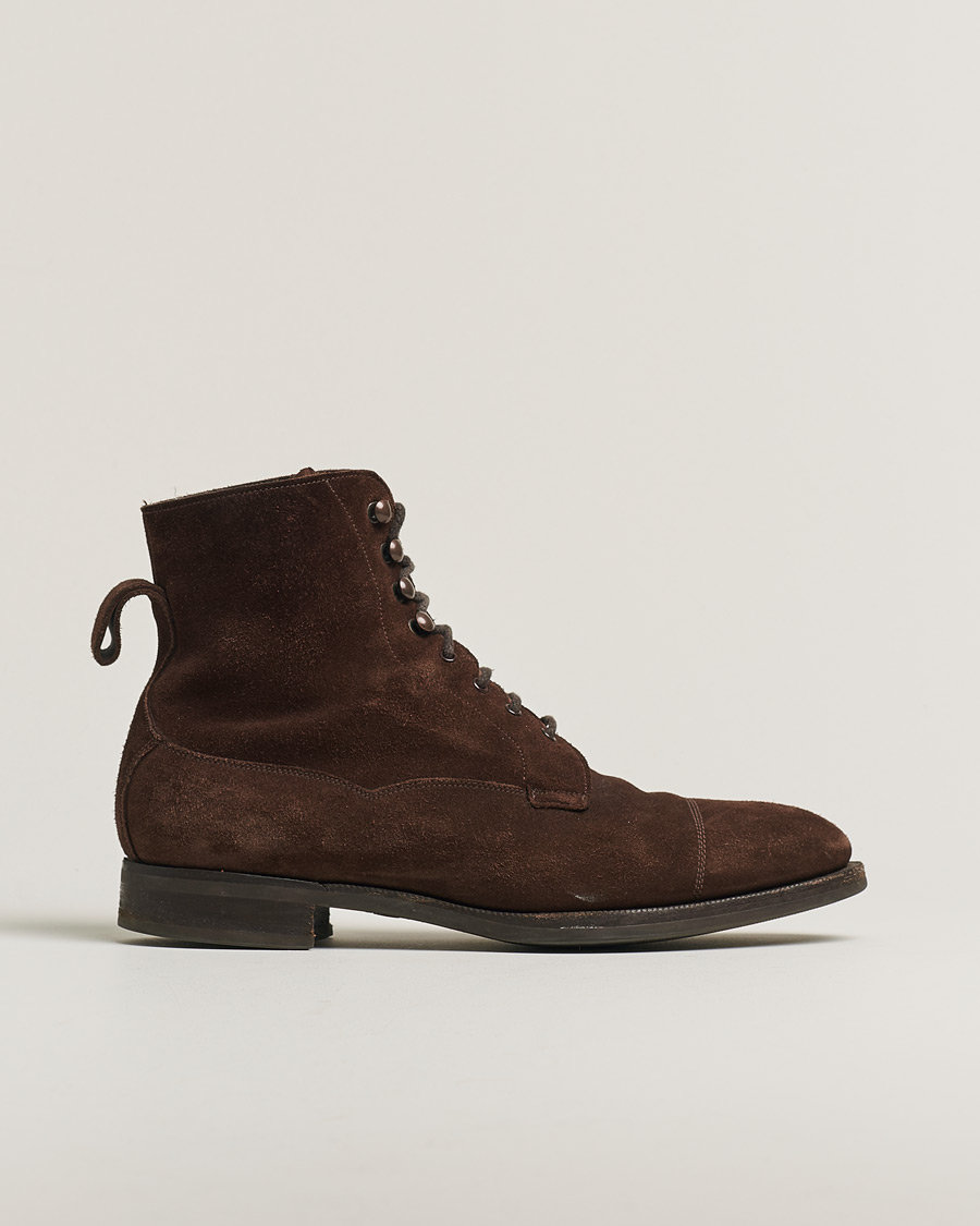Men | Boots | Pre-owned | Edward Green Galway Boot Mink Suede