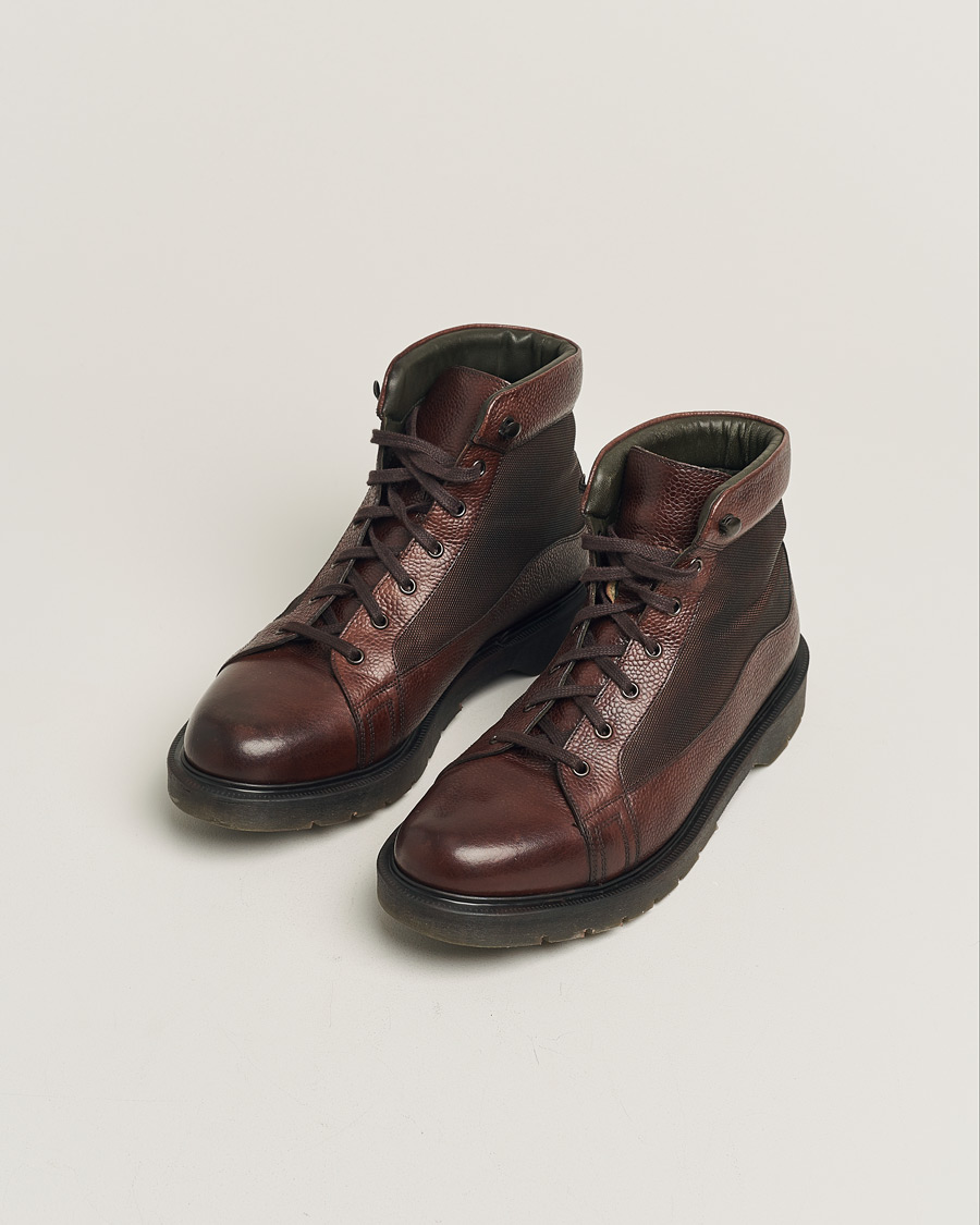 Men | Design Loake Trimble Heat Sealed Monkey Boot Dark Brown | Pre-owned | Design Loake Trimble Heat Sealed Monkey Boot Dark Brown