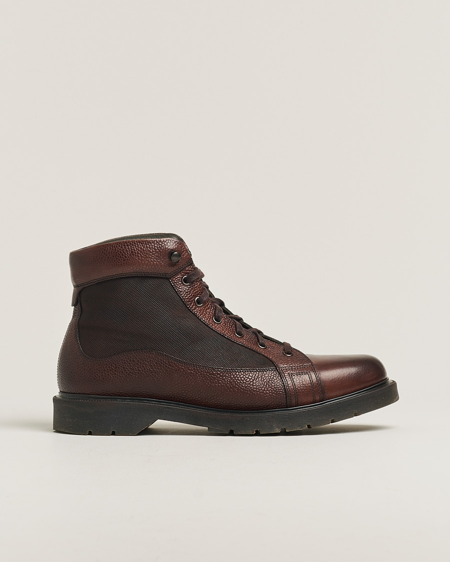 Men | Design Loake Trimble Heat Sealed Monkey Boot Dark Brown | Pre-owned | Design Loake Trimble Heat Sealed Monkey Boot Dark Brown