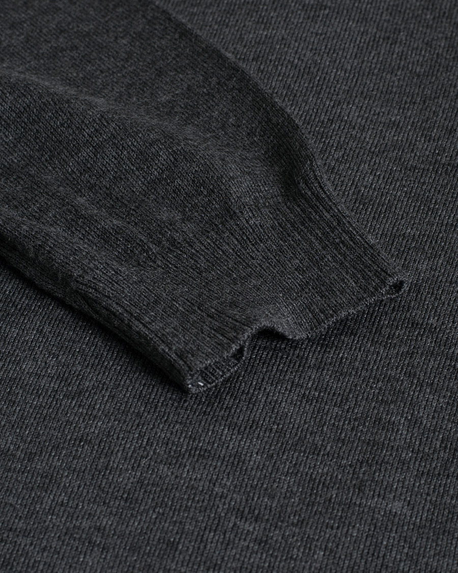 Men | Sweaters & Knitwear | Pre-owned | Stenströms Merino Full Zip Charcoal Grey