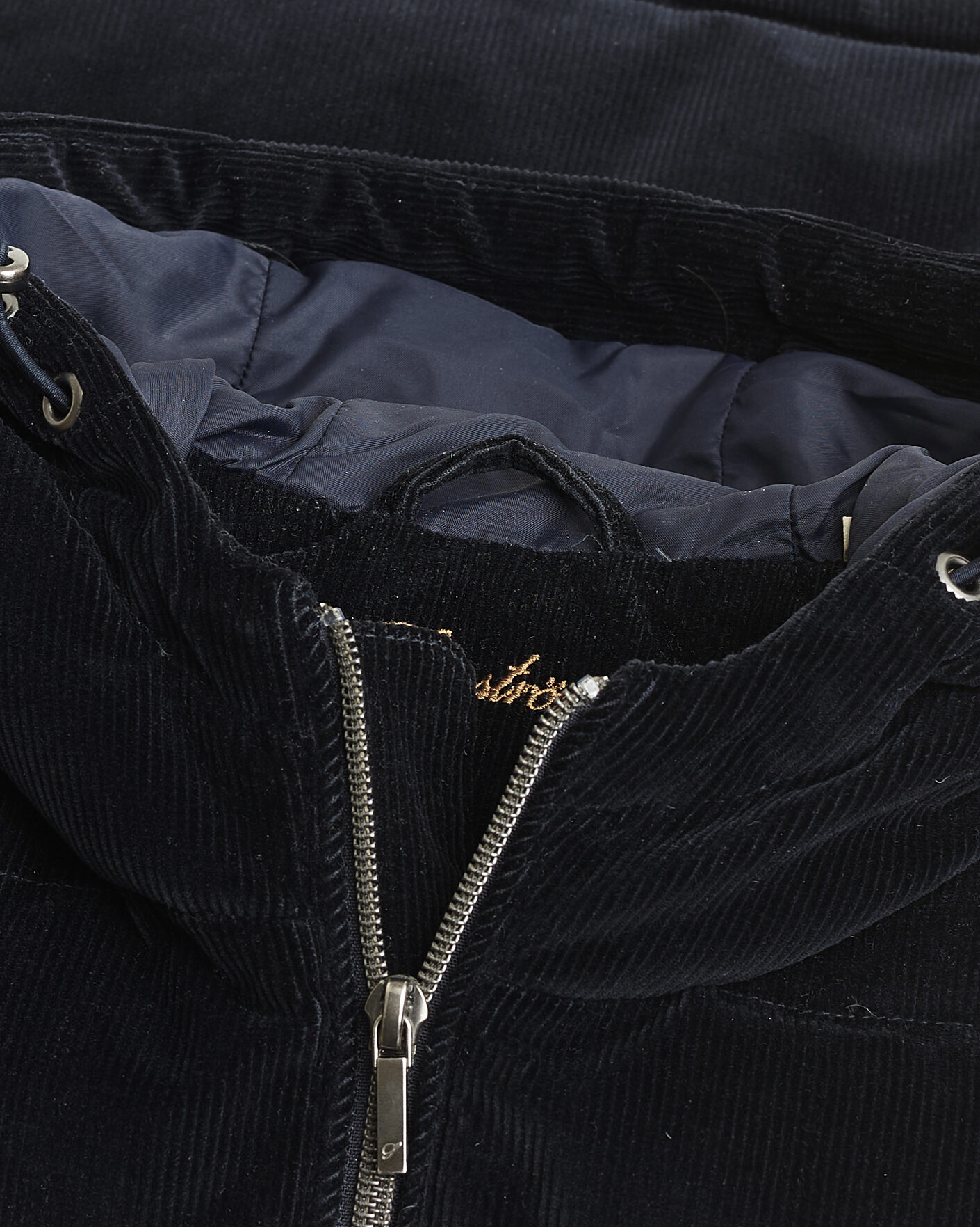 Men | Pre-owned Coats & Jackets | Pre-owned | Stenströms Hooded Corduroy Vest Navy M