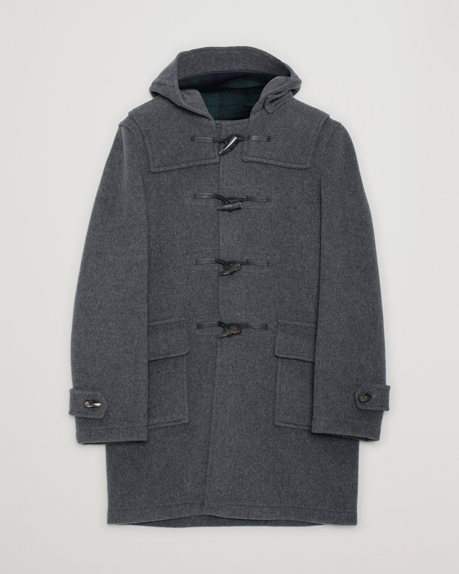 Men | Coats & Jackets | Pre-owned | Gloverall Morris Duffle Coat Grey/Blackwatch