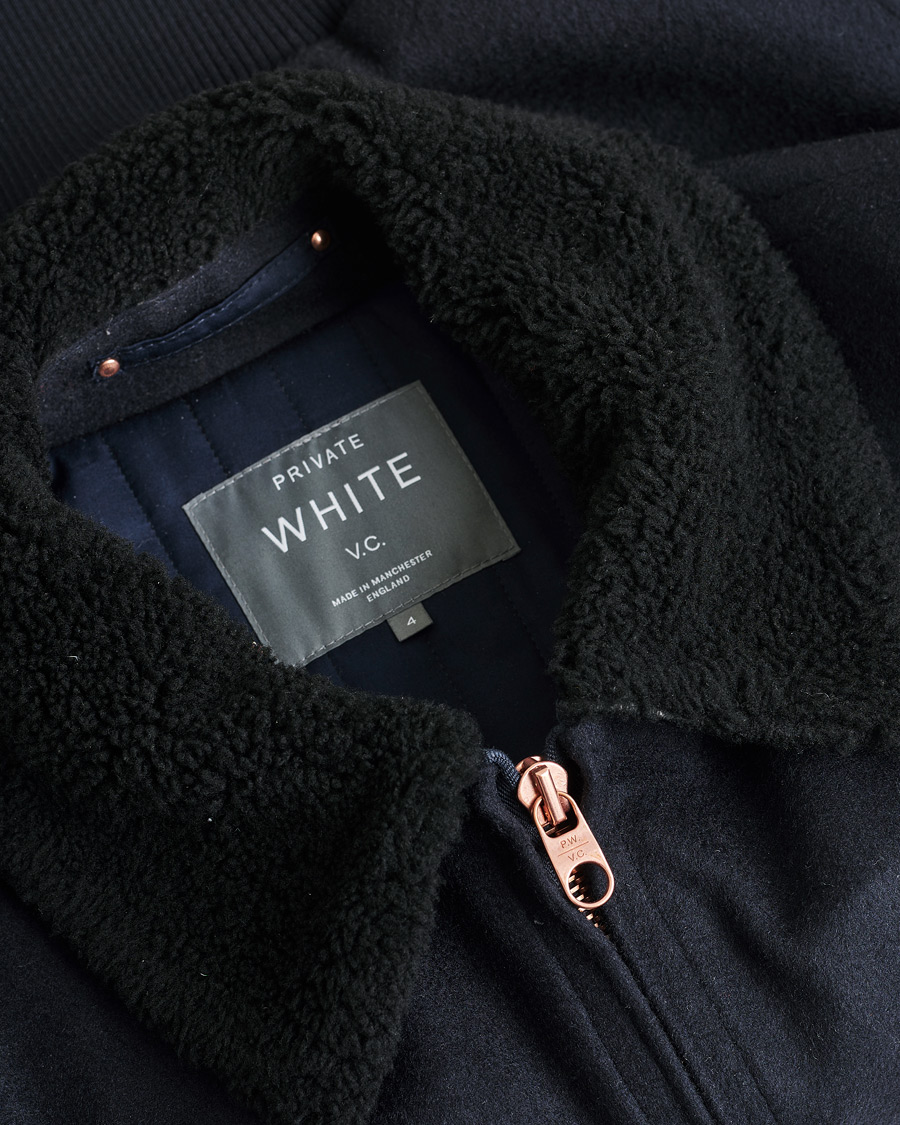 Men | Coats & Jackets | Pre-owned | Private White V.C. The Pilot's Bomber Navy