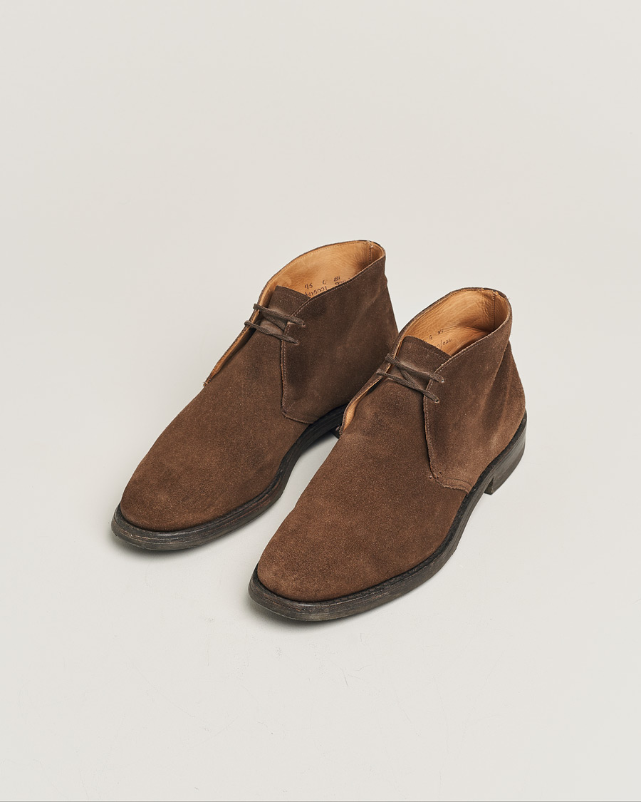 Men | Boots | Pre-owned | Church's Ryder Desert Boots Dark Brown Suede