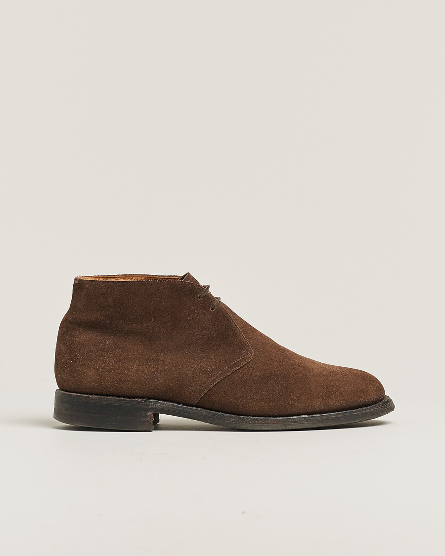 Men | Boots | Pre-owned | Church's Ryder Desert Boots Dark Brown Suede