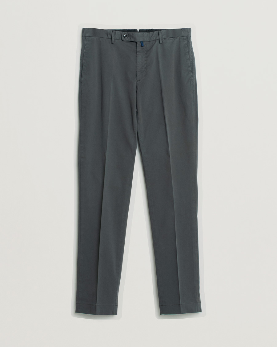 Men | Incotex Regular Fit Comfort Chinos Charcoal | Pre-owned | Incotex Regular Fit Comfort Chinos Charcoal