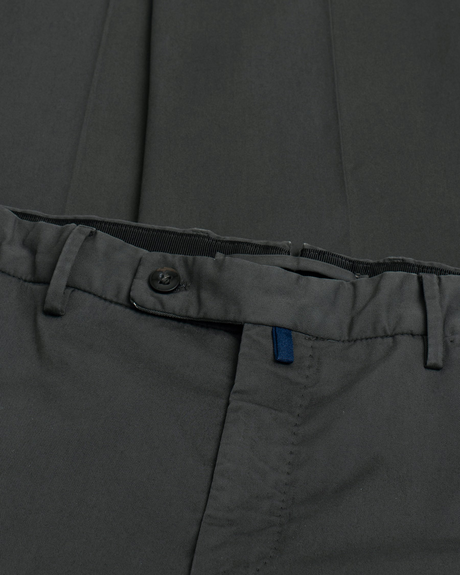 Men | Incotex Regular Fit Comfort Chinos Charcoal | Pre-owned | Incotex Regular Fit Comfort Chinos Charcoal
