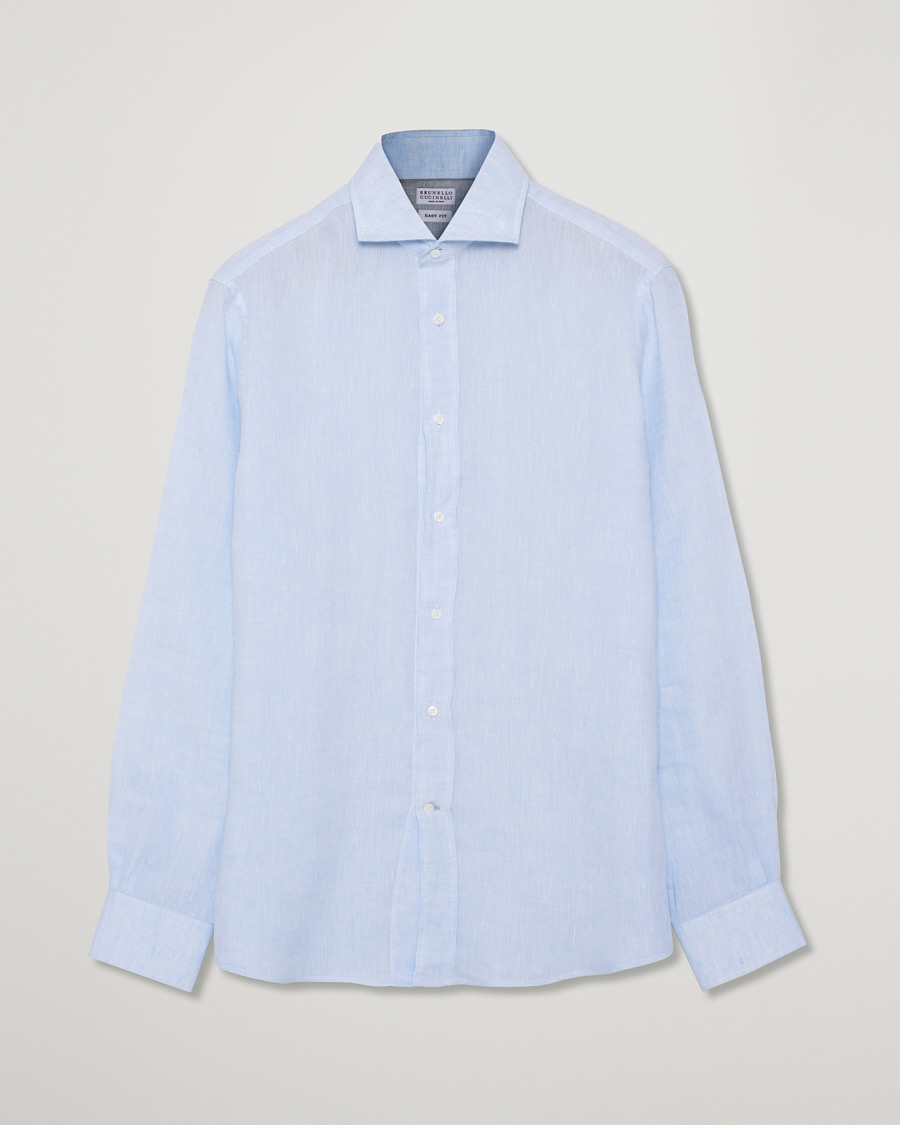 Men | Shirts | Pre-owned | Brunello Cucinelli Linen Shirt Blue M