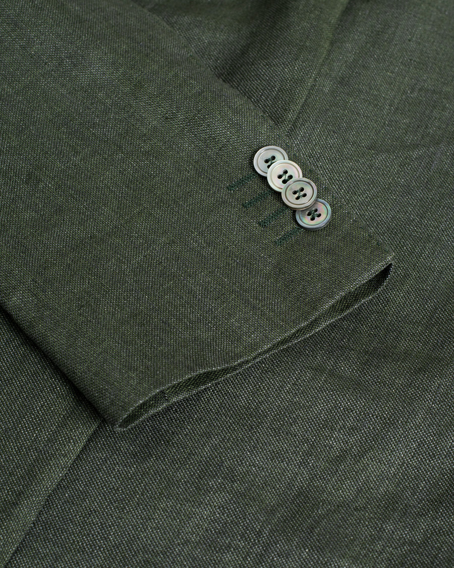 Herr | Pre-owned | Pre-owned | Oscar Jacobson Ferry Linen Suit Green 50 