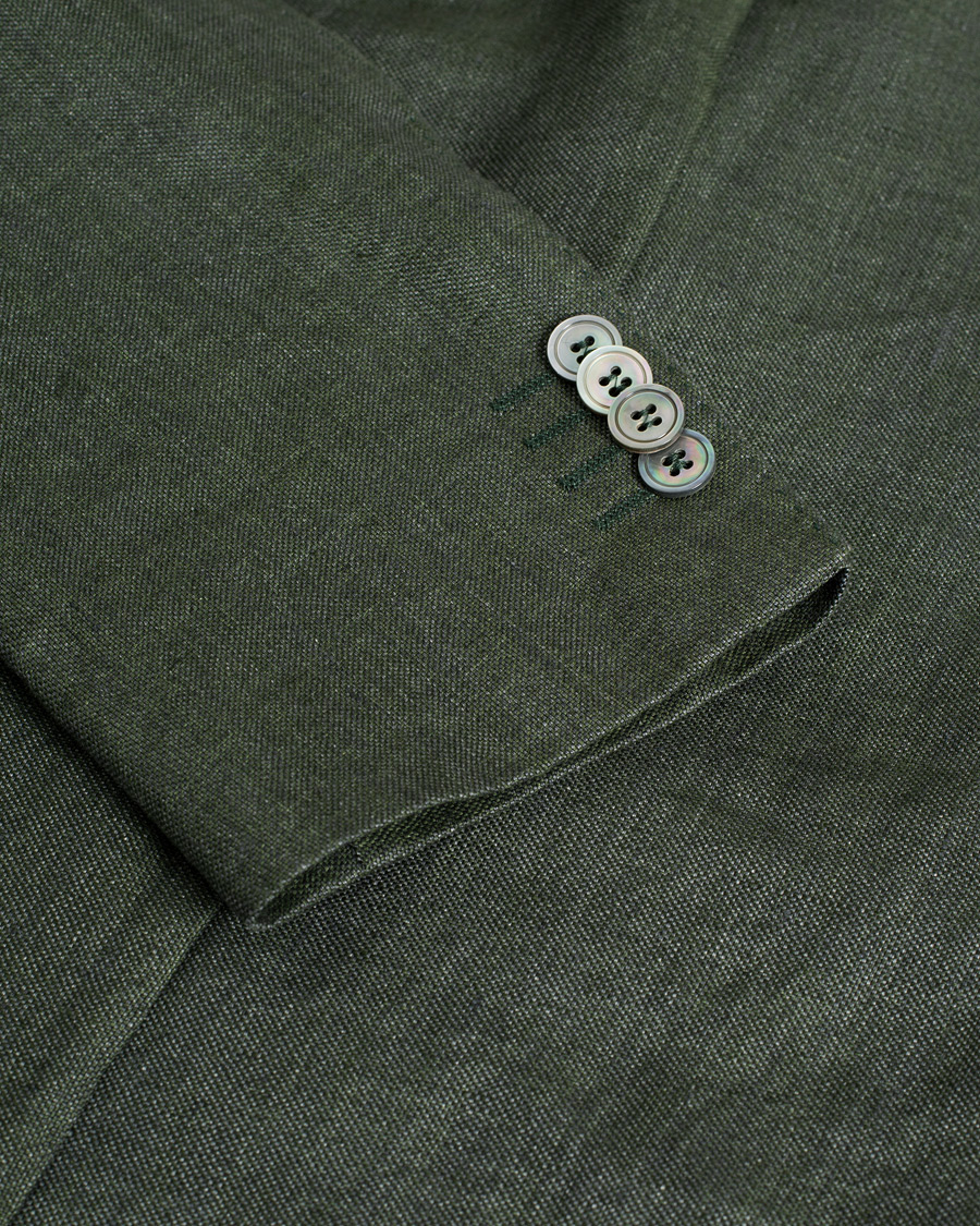 Men | Blazers | Pre-owned | Oscar Jacobson Ferry Linen Suit Green 50