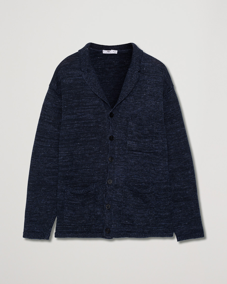 Men | Sweaters & Knitwear | Pre-owned | Inis Meáin Washed Linen Pub Jacket Seal