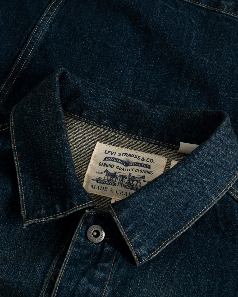 Men | Coats & Jackets | Pre-owned | Levi's Oversized Denim Trucker Dark Rush