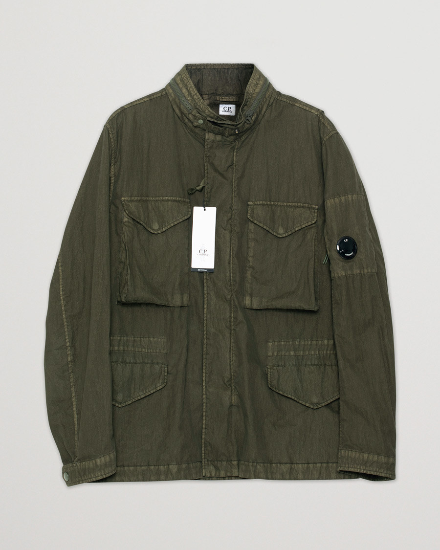 Men | Coats & Jackets | Pre-owned | C.P. Company 50 Fili GUM Cotton Field Jacket Olive