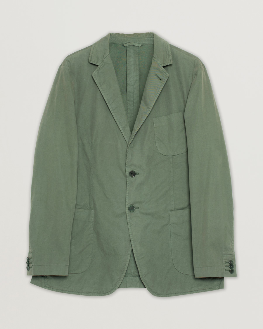Men | Blazers | Pre-owned | Aspesi Samuraki Washed Blazer Army Green 
