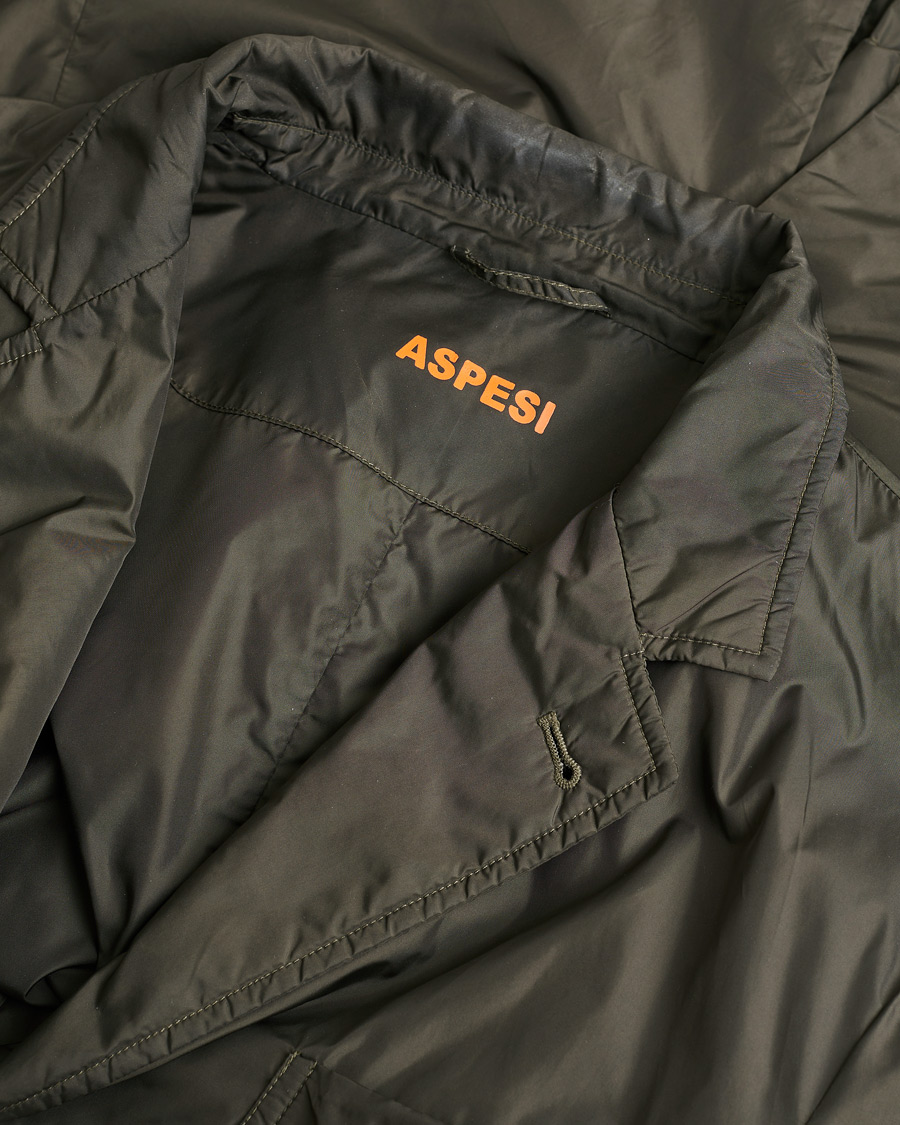 Men | Pre-owned Blazers | Pre-owned | Aspesi Nylon Blazer Army Green XL