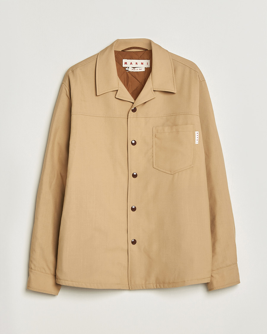 ジャケット・アウター MARNI Lightweight Nylon Shirt Jacket 46 Marni Virgin Wool Shirt Jacket Dijon at CareOfCarl.com