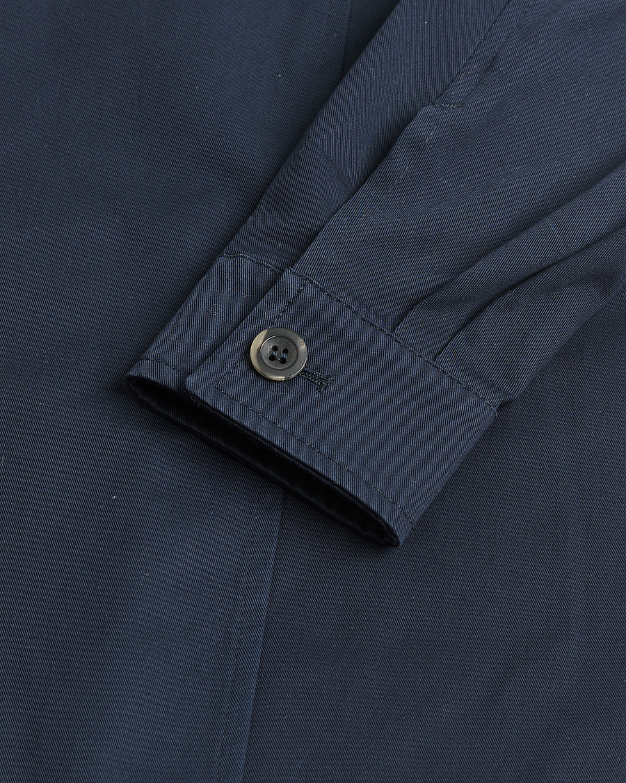 Men | Pre-owned Shirts | Pre-owned | Private White V.C. Cotton Overshirt Navy 2 - XS