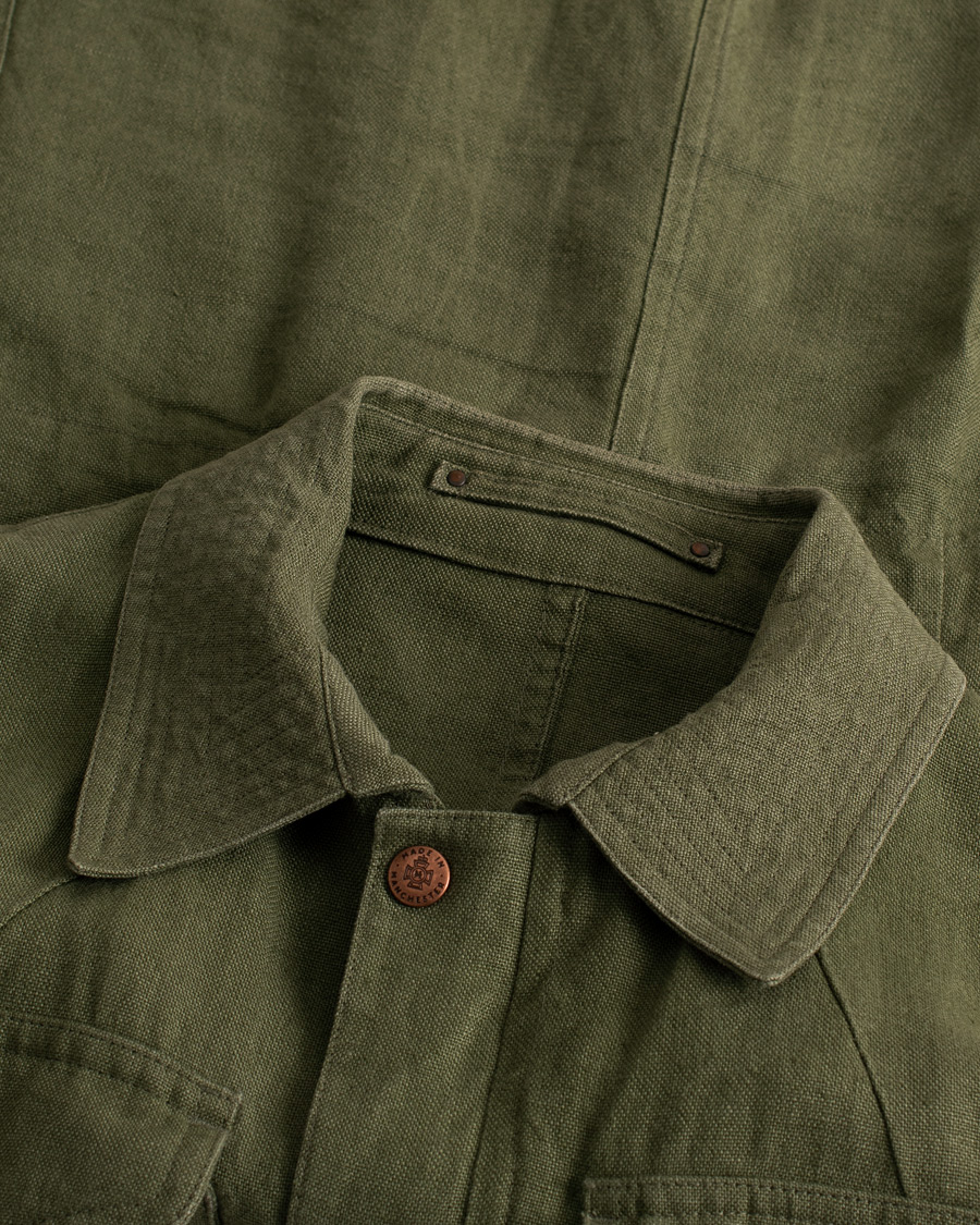 Men | Coats & Jackets | Pre-owned | Private White V.C. Linen Field Jacket Green