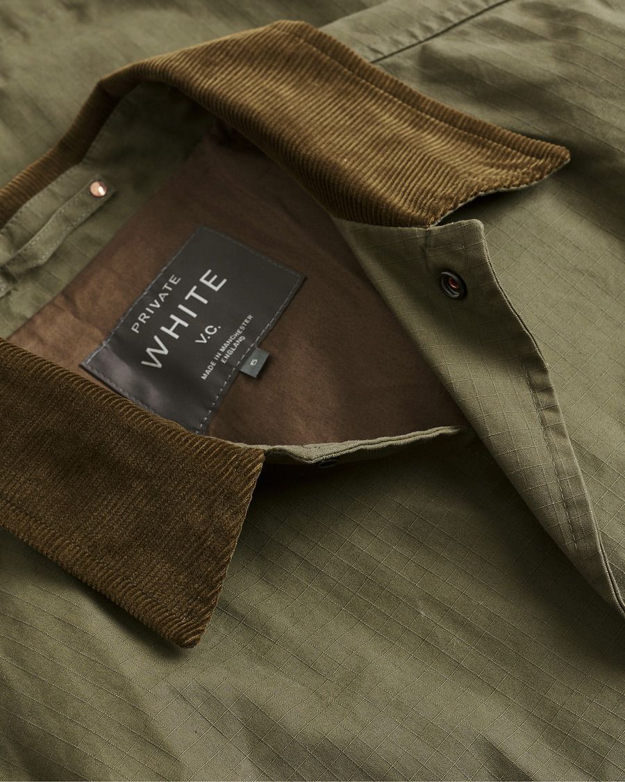 Men | Pre-owned Coats & Jackets | Pre-owned | Private White V.C. Ripstop Cotton Jacket Green 5 - L