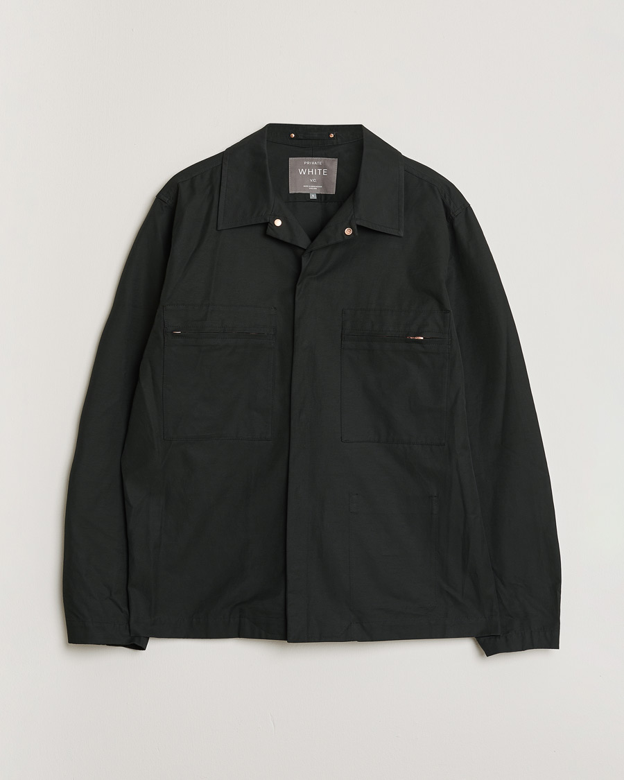 Men | Private White V.C. Overshirt Black 5 - L | Pre-owned | Private White V.C. Overshirt Black 5 - L