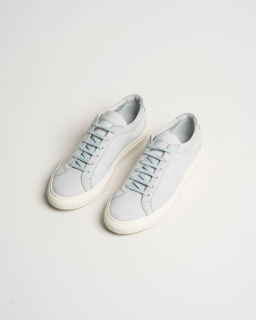 Men | Common Projects Original Achilles Nubuck Sneaker Grey | Pre-owned | Common Projects Original Achilles Nubuck Sneaker Grey
