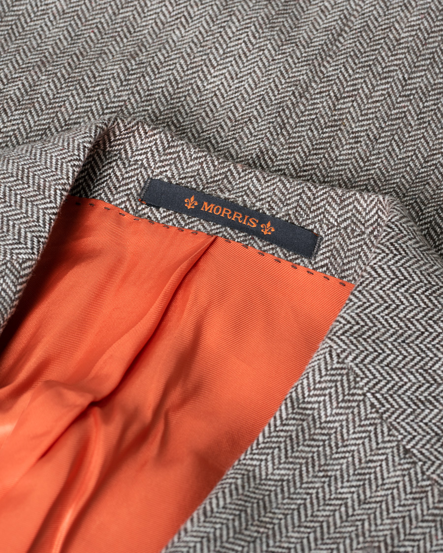 Men | Blazers | Pre-owned | Morris Herringbone Wool Blazer Beige 50