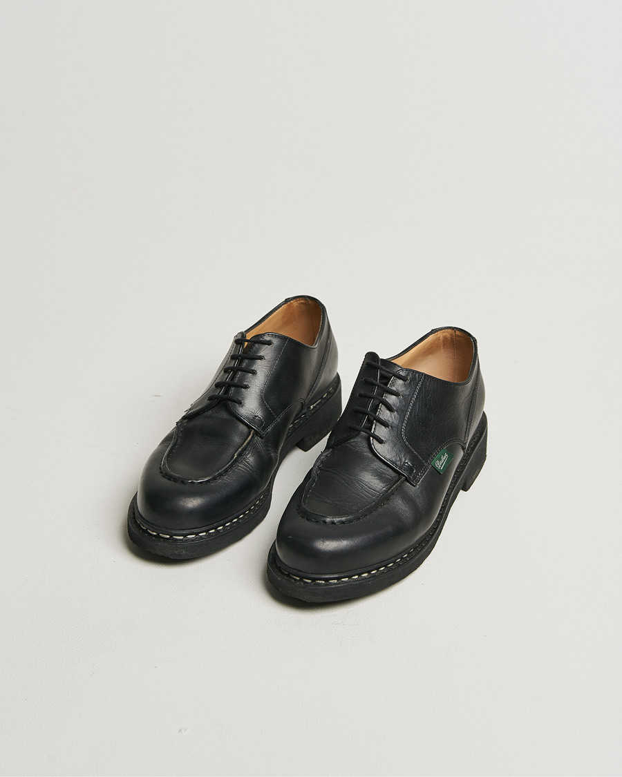 Men | Paraboot Chambord Derby Black | Pre-owned | Paraboot Chambord Derby Black