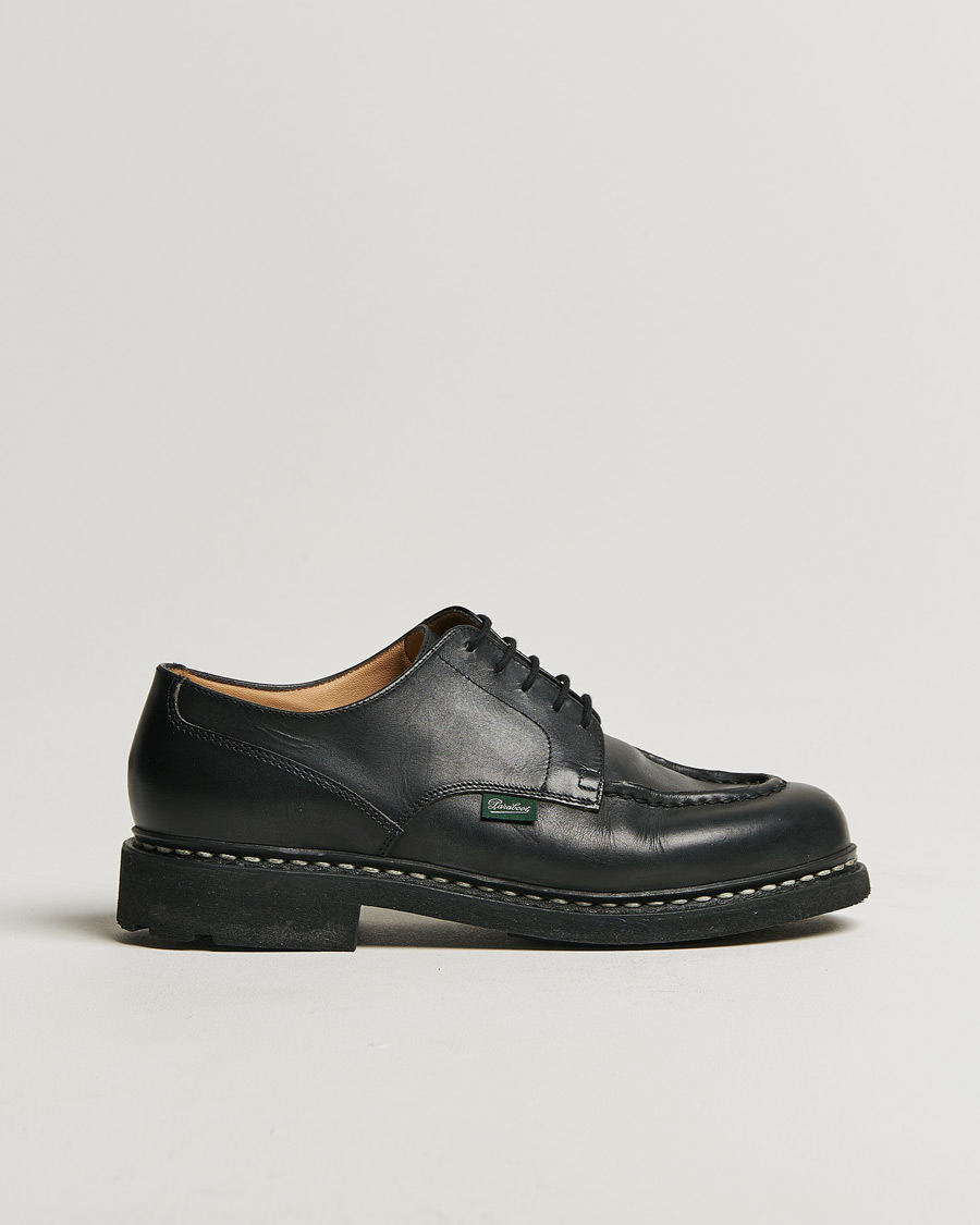 Men | Paraboot Chambord Derby Black | Pre-owned | Paraboot Chambord Derby Black
