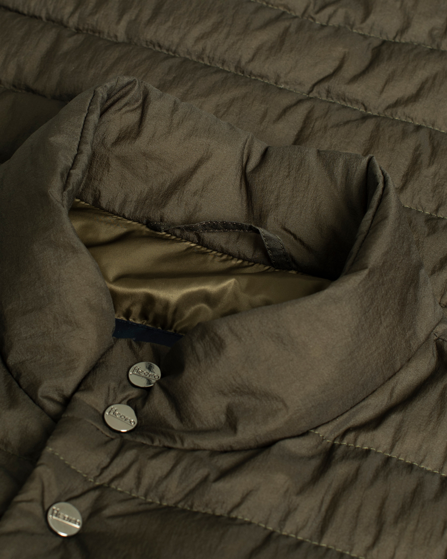 Men | Coats & Jackets | Pre-owned | Herno Nylon Jacket Dark Olive 48
