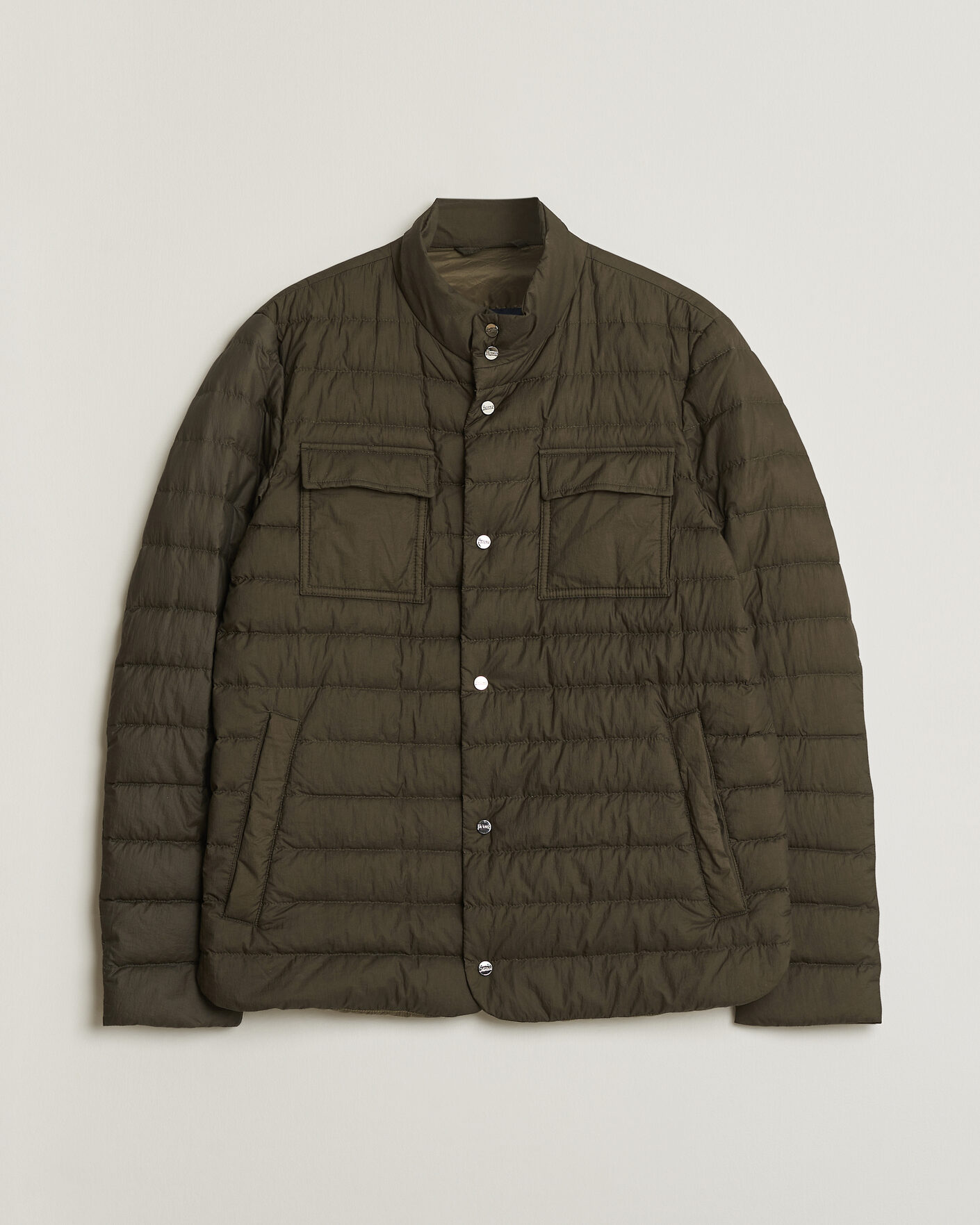 Men | Pre-owned Coats & Jackets | Pre-owned | Herno Nylon Jacket Dark Olive 48