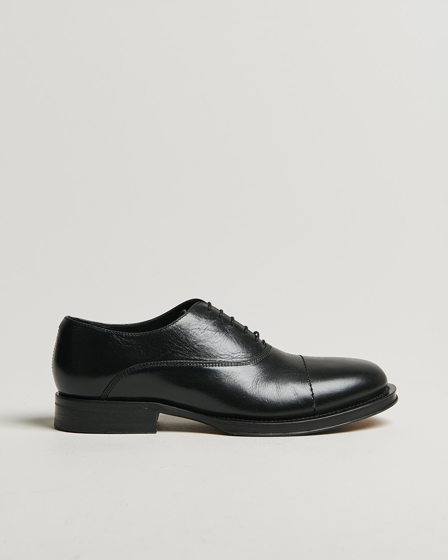 Men | Lanvin Leather Derby Black Calf | Pre-owned | Lanvin Leather Derby Black Calf