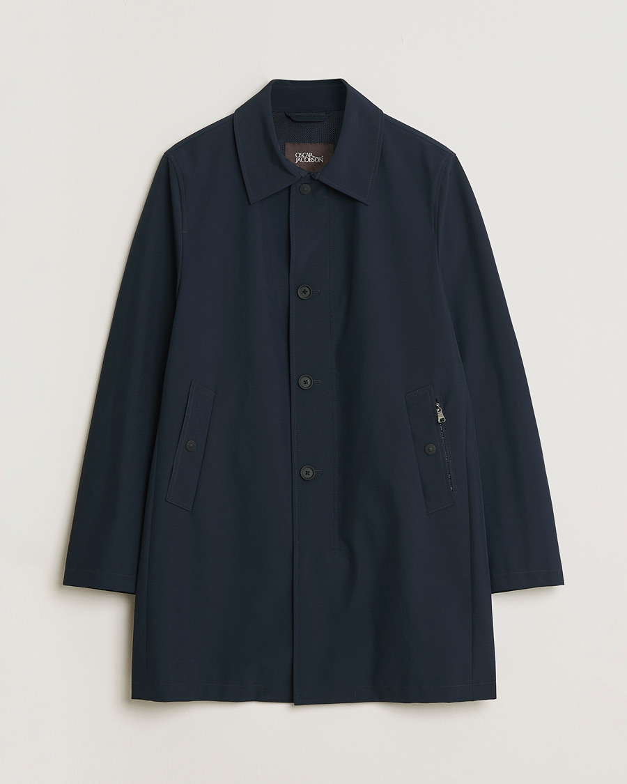 Men | Pre-owned Coats & Jackets | Pre-owned | Oscar Jacobson Johnson Coat Navy 50